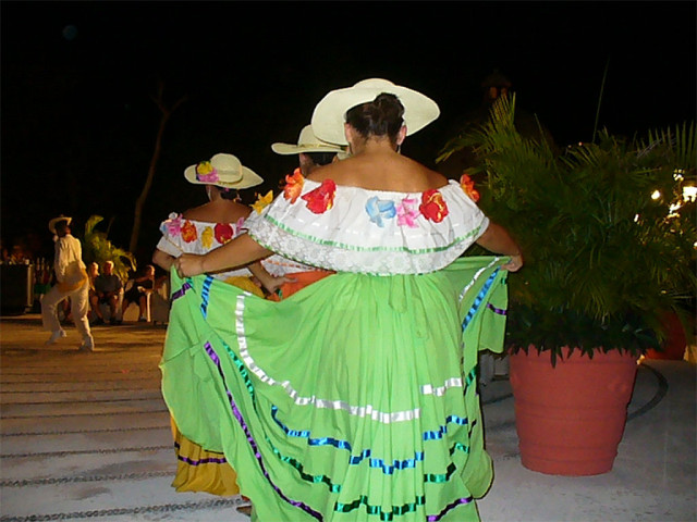 Watching the performers.